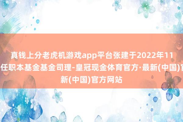 真钱上分老虎机游戏app平台张建于2022年11月9日起任职本基金基金司理-皇冠现金体育官方·最新(中国)官方网站